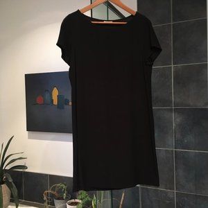 minimalist black dress